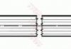 Тормозной шланг изогнутая задняя левая (длина 385мм, M10x1/M10x1) CITROEN JUMPER; PEUGEOT BOXER 2.0-2.8D 08.01- TRW PHB486 (фото 1)