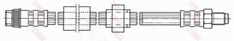 Гальмівная трубка/трос гнучка передня ліва/права (довжина 453мм, M10x1/M10x1) RENAULT KANGOO, KANGOO EXPRESS 1.6/1.6CNG/1.9D 10.01- TRW PHB540 (фото 1)