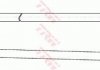 Тормозная трубка/трос гибкая задняя правая (длина 373,5мм, 10мм, M10x1) HYUNDAI TUCSON; KIA SPORTAGE 2.0/2.0D/2.7 08.04- TRW PHD1124 (фото 2)