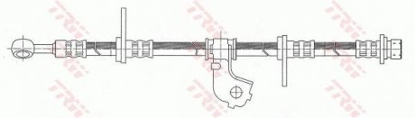Гальмівний шланг, передня ліва (довжина 685мм, 10мм, M10x1) HONDA CIVIC VI; MG MG ZS; ROVER 400, 45 1.4-2.5 04.90-10.05 TRW PHD317 (фото 1)