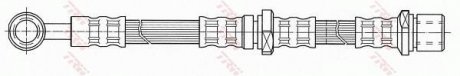 Тормозная трубка/трос гибкая передняя правая (длина 558мм, 10мм, M10x1, кожух) SUBARU FORESTER 2.0 08.97-09.02 TRW PHD435