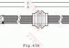 Тормозной шланг, задний левая/правая (длина 445мм, 10мм, M10x1, кожух) MINI (R50, R53), (R52) 1.6 06.01-11.07 TRW PHD485 (фото 2)