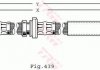 Гальмівная трубка/трос гнучка передня ліва (довжина 504мм, 10мм, M10x1, кожух) NISSAN ALMERA TINO 1.8/2.0/2.2D 08.00-02.06 TRW PHD486 (фото 1)