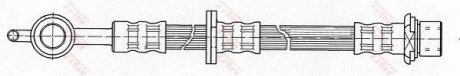 Тормозная трубка/трос гибкая передняя левая (длина 540мм, 10мм, M10x1, кожух) TOYOTA YARIS 1.0/1.3/1.4D 04.99-09.05 TRW PHD502 (фото 1)