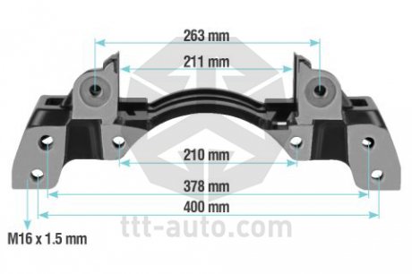 Фото автозапчасти скоба тормозного суппорта WABCO 19,5 SAF AXLE (правая) TTT-auto 20256