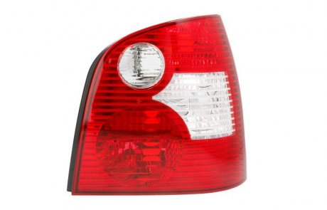 Задній ліхтар правий (колір повороту білий, колір скла червоний) Volkswagen POLO Хетчбек 10.01-04.05 TYC 11-0171-01-2 (фото 1)