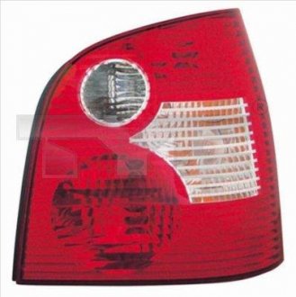 Задній ліхтар лівий (колір повороту білий, колір скла червоний) Volkswagen POLO Хетчбек 10.01-04.05 TYC 11-0172-01-2 (фото 1)