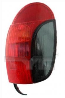 Задній ліхтар лівий (колір повороту димчастий, колір скла червоний) PEUGEOT 306 Універсал 03.97-04.02 TYC 11-0248-01-2 (фото 1)