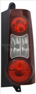 Задний фонарь правый (цвет стекла дымчатый, с двумя задними дверями) CITROEN BERLINGO; PEUGEOT PARTNER 03.12-03.18 TYC 11-11381-11-2