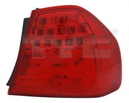 Задний фонарь правый (наруж, цвет поворота красный, цвет стекла красный) BMW 3 Седан 12.04-05.12 TYC 11-11677-06-2