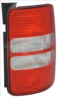 Задній ліхтар правий (колір повороту білий, колір скла червоний, з двома задніми дверима) Volkswagen CADDY 08.10-05.15 TYC 11-12563-11-2 (фото 1)