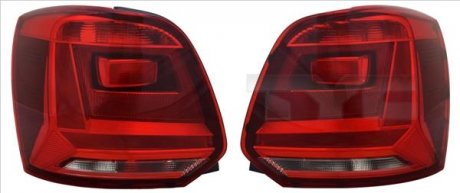 Задний фонарь левый (цвет стекла черный) Volkswagen POLO V 6C 05.14-09.17 TYC 11-12606-31-2 (фото 1)