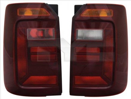 Задній ліхтар лівий (колір скла димчастий, з одними задніми дверима) Volkswagen CADDY 05.15- TYC 11-12972-11-2 (фото 1)