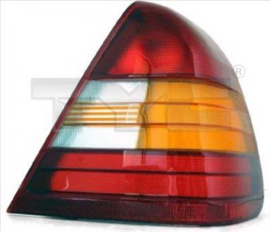 Задній ліхтар лівий (колір повороту помаранчевий, колір скла червоний) MERCEDES C Седан 03.93-06.97 TYC 11-5192-11-2 (фото 1)
