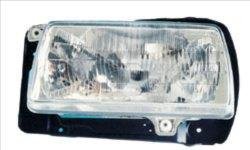 Фара левая (H4, ручная, цвет вкладыша: серебряная) Volkswagen JETTA 01.84-07.92 TYC 20-1735-05-2