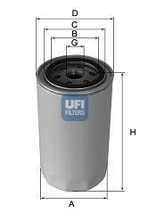 Фiльтр оливний UFI 2315202