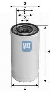Фільтр оливний UFI 2330500