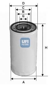 Масляний фiльтр UFI 23.475.00 (фото 1)