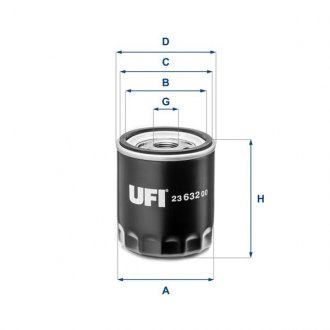 Масляний фільтр UFI 23.632.00