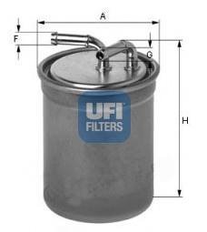 Фильтр топлива Fabia new 1.2 TDI UFI 24.016.00 (фото 1)