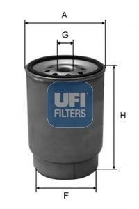 Фильтр топливный в сборе UFI 24.035.01