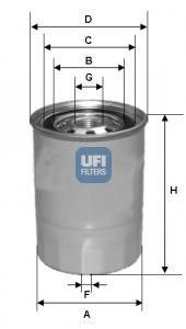 Фото автозапчасти паливний фільтр UFI 24.327.00