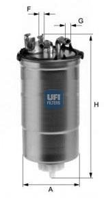 Фильтр топливный Fabia 1.9 TDI UFI 24.428.00