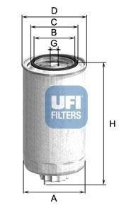 Топливный фильтр UFI 2450000 (фото 1)