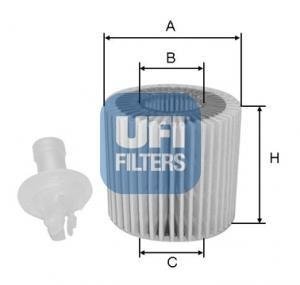 Масляний фiльтр UFI 25.116.00 (фото 1)