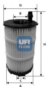 Масляний фiльтр UFI 25.143.00 (фото 1)