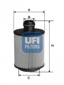 Масляний фiльтр UFI 25.160.00 (фото 1)