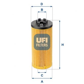 Масляний фiльтр UFI 25.211.00 (фото 1)
