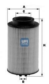 Топливный фильтр UFI 2601100 (фото 1)