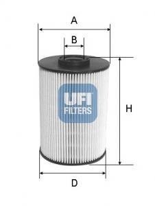 Паливний фільтр UFI 26.037.00 (фото 1)