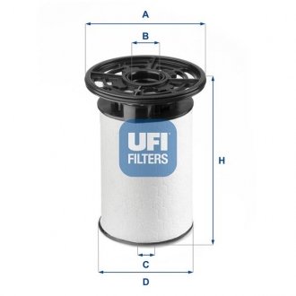 Паливний фільтр UFI 26.076.01