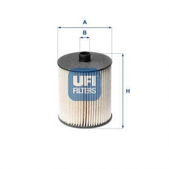 Паливний фільтр UFI 26.123.00