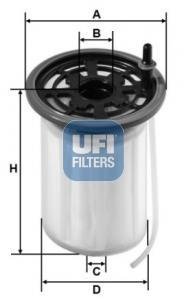Паливний фільтр UFI 26.H2O.00
