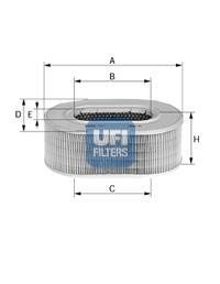 Фото автозапчасти фільтр повітряний UFI 2707101