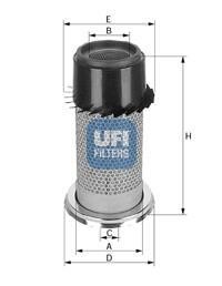 Фото автозапчасти фільтр повітря UFI 2722900