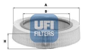 Воздушный фильтр FORD TRANSIT 1.6/2.0/2.5D 11.77-09.94 UFI 30.917.01