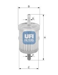 Комплект паливних фільтрів (12шт) UFI 31.001.00 (фото 1)