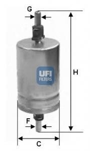 Фильтр топливный Felicia 1.3 -1.6 MPI UFI 31.510.00