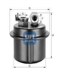 Фільтр паливний UFI 3153500 (фото 1)