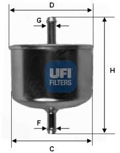 Фото автозапчасти фiльтр паливний UFI 3162600