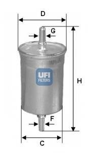 Фильтр топливный Fabia 1.2 40kW UFI 31.722.00 (фото 1)
