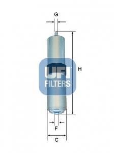 Фильтр топливный в сборе UFI 3192601