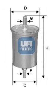 Фільтр паливний UFI 31.941.00 (фото 1)