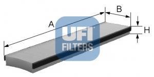 Фільтр, повітря у внутрішній простір UFI 53.016.00