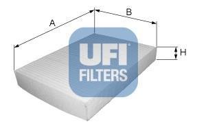 Фільтр, повітря у внутрішній простір UFI 53.098.00 (фото 1)