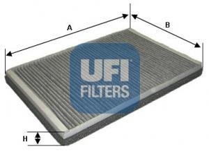 Фільтр, повітря у внутрішній простір UFI 54.123.00